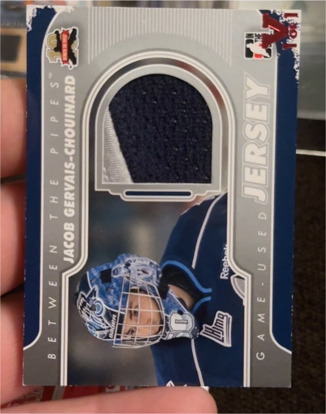 2011-12 In The Game Between Pipes Used Jersey #M54 Jacob Gervais-Chouinard — front