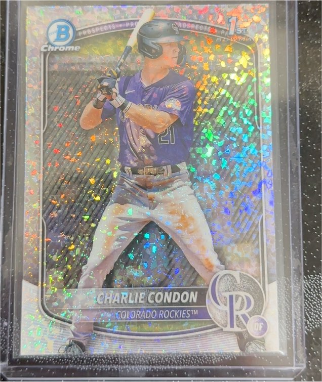 2025 Bowman Chrome #BCP-75 Charlie Condon — front