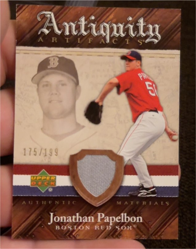 2007 Upper Deck Artifacts Antiquity Artifacts #AA-JP Jonathan Papelbon — front