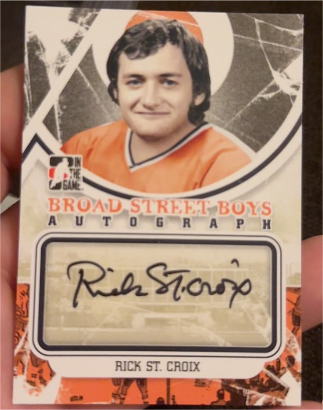 2011-12 In The Game Broad Street Boys Autograph #A-RSC Rick St. Croix — front