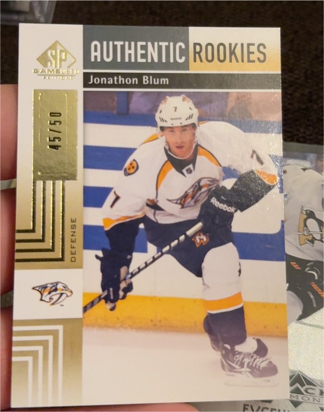 2011-12 SP Game Used #129 Jonathon Blum — front