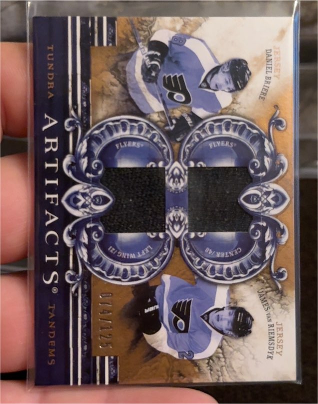 2010-11 Upper Deck Artifacts Tundra Tandems #TT2 Daniel Briere / James van Riemsdyk — front