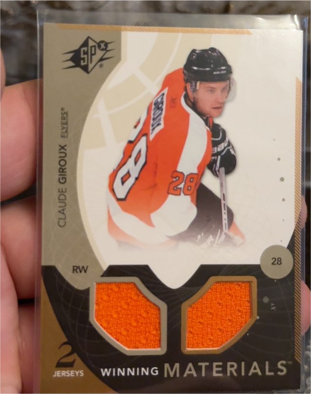 2010-11 Upper Deck SPx Winning Materials #WM-CG Claude Giroux — front
