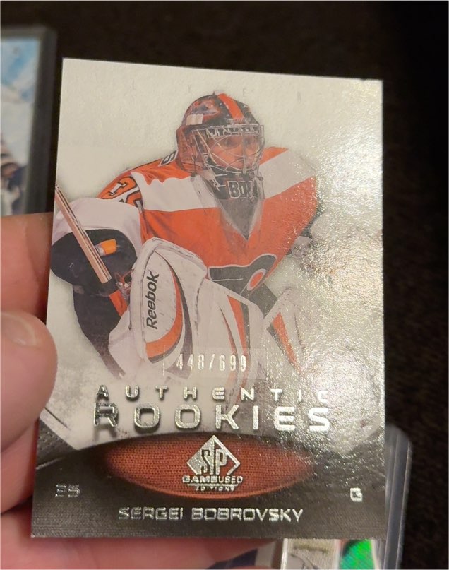2010-11 SP Game Used Authentic Rookies #25 Sergei Bobrovsky — front