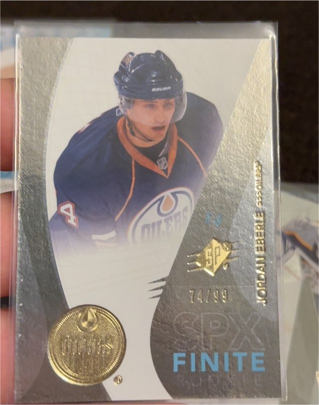 2010-11 Upper Deck SPx Finite #74/99 Jordan Eberle — front