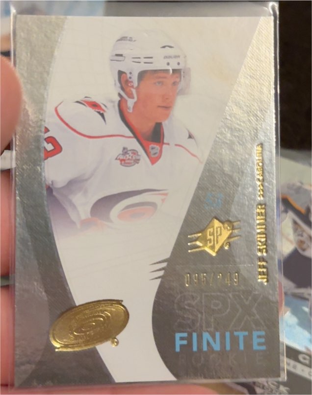 2010-11 Upper Deck SPx Finite Rookie #F22 Jeff Skinner — front