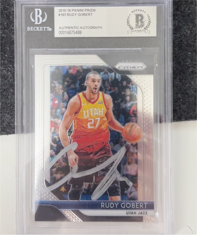2018-19 Panini Prizm #193 Rudy Gobert — front
