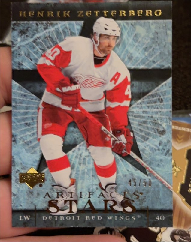 2007-08 Upper Deck Artifacts Stars #40 Henrik Zetterberg — front