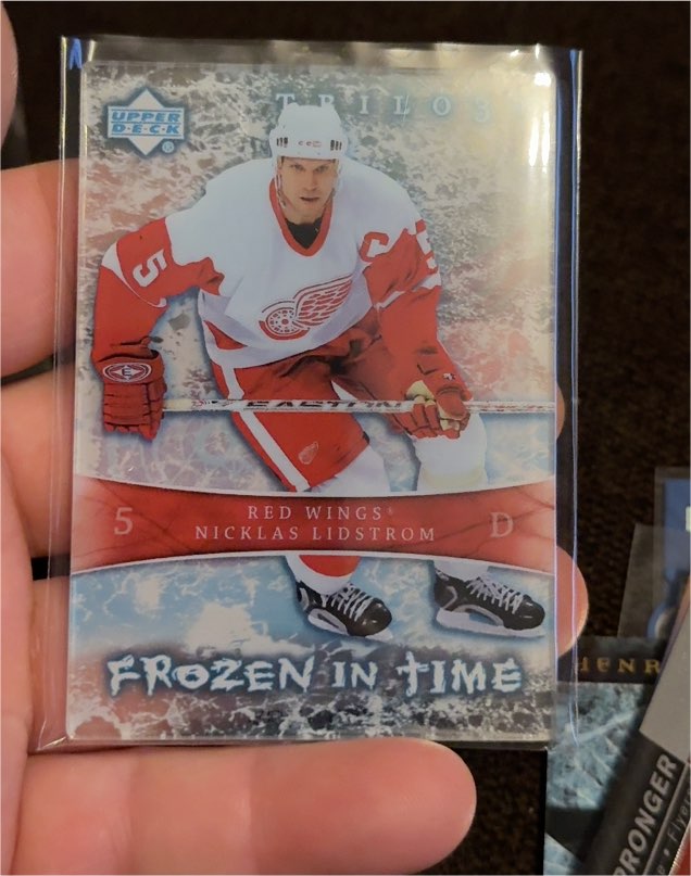 2007-08 Upper Deck Trilogy #114 Nicklas Lidstrom Frozen in Time — front