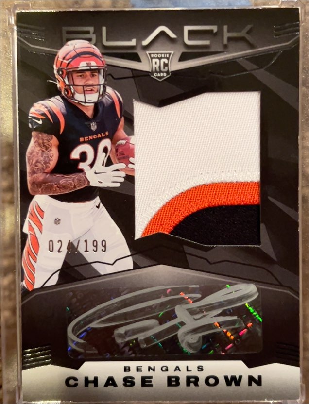 2023 Panini Black #Chase Brown — front