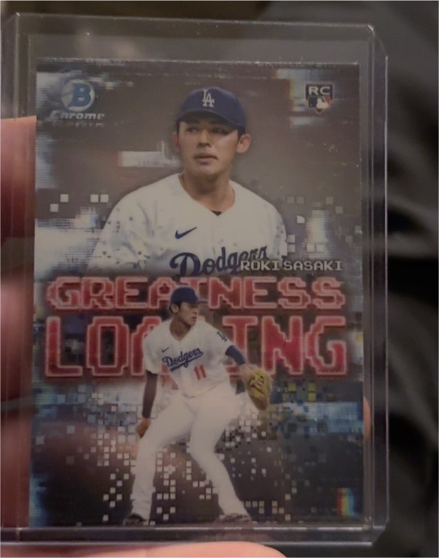 2025 Bowman Chrome #GL-23 Roki Sasaki Greatness Loading — front