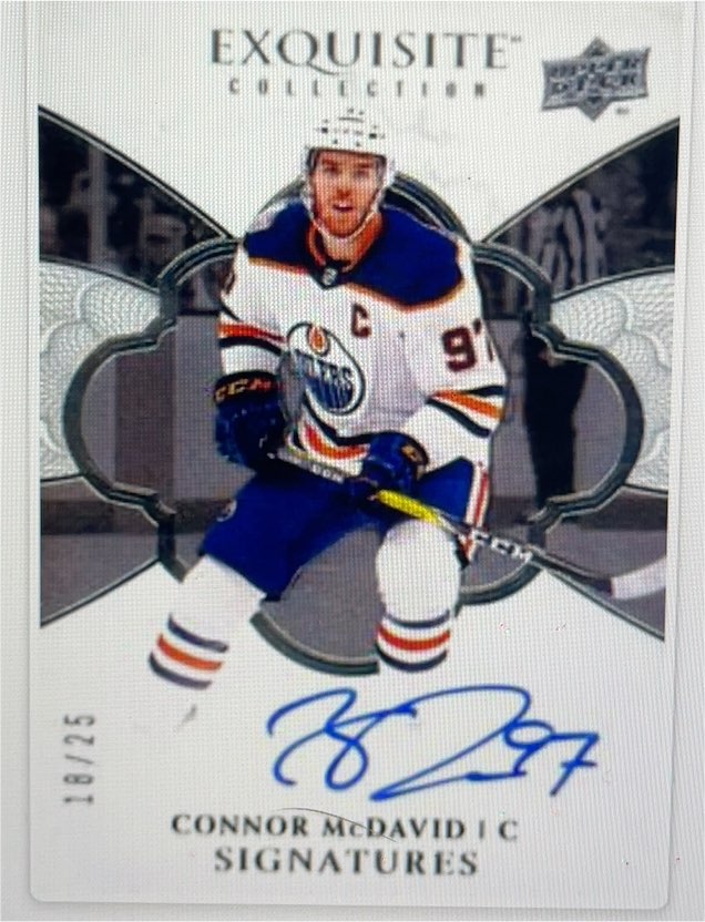 2020-21 Upper Deck Exquisite Collection #182 Connor McDavid — front