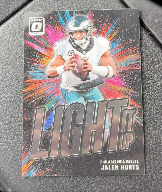 2024 Donruss Optic #19 Jalen Hurts Light It Up Philadelphia Eagles — front