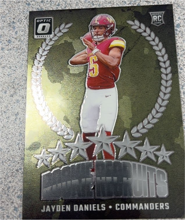 2024 Panini Donruss Optic #7 Jayden Daniels Rookie Recruits — front