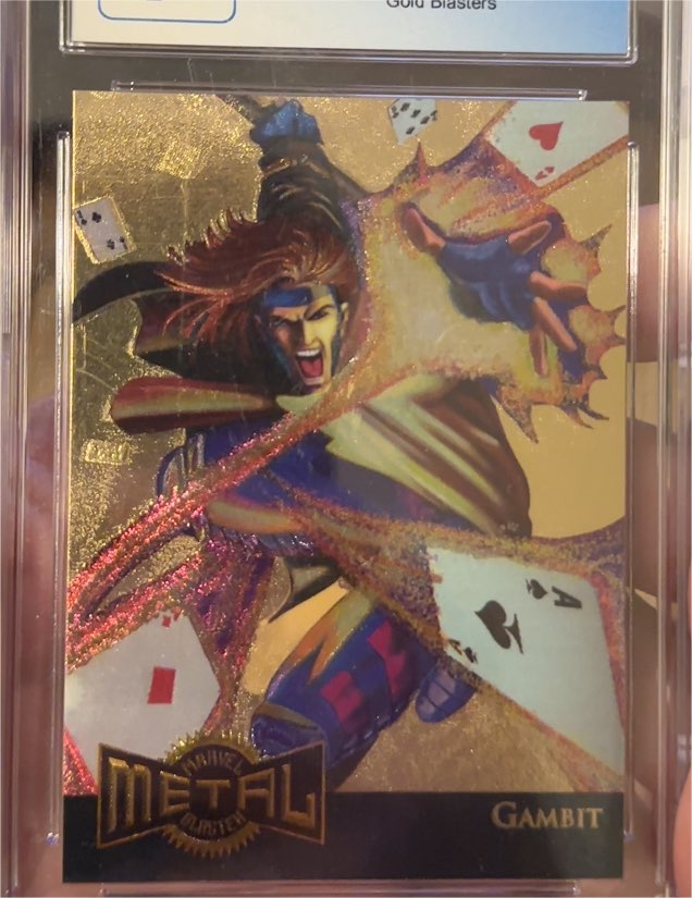 1995 Fleer Marvel Metal Blaster #4 Gambit — front