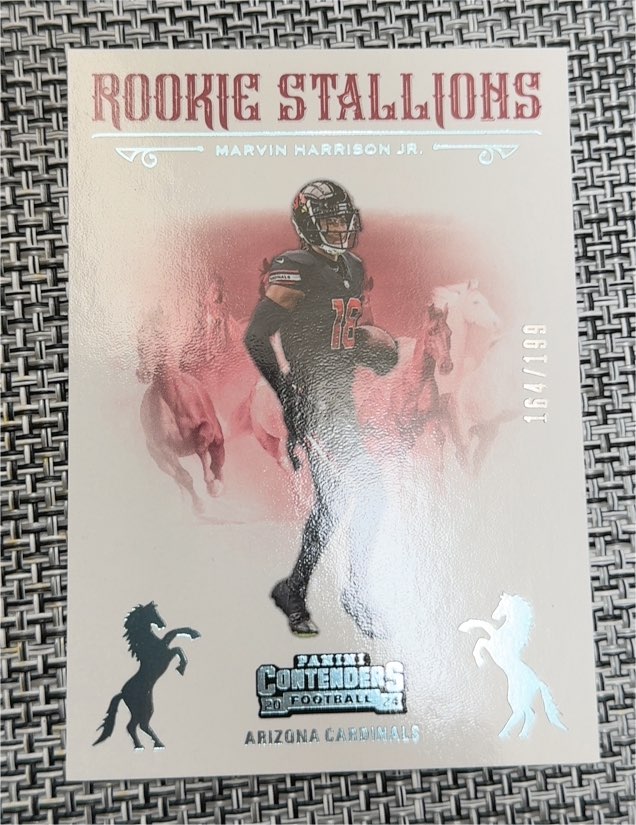 2024 Panini Contenders #5 Marvin Harrison Jr. Rookie Stallions — front