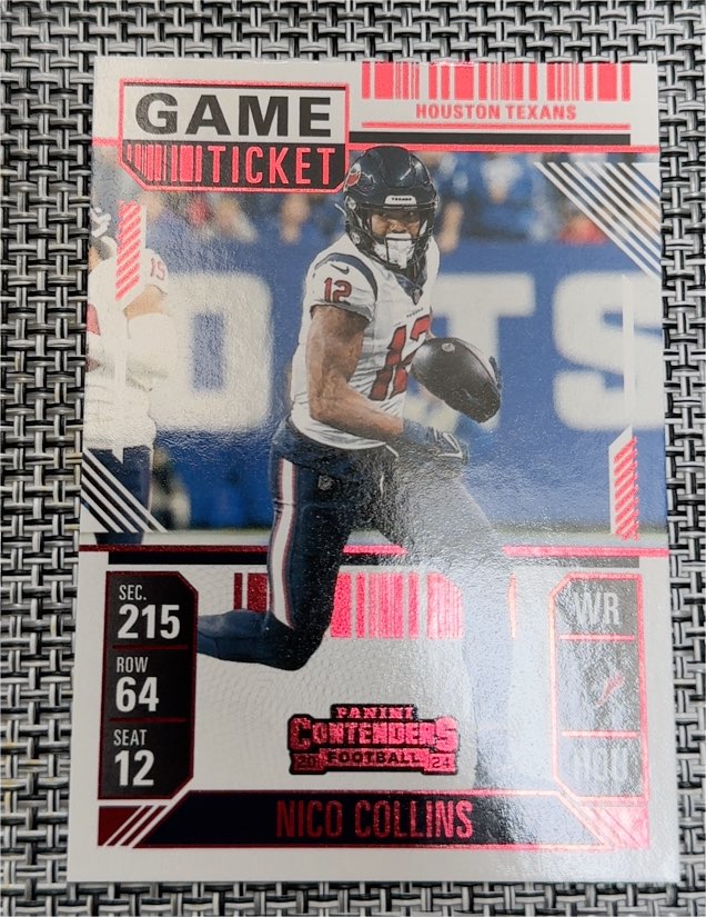 2024 Panini Contenders Season Ticket Nico Collins — front