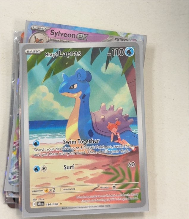 2023 Pokémon TCG SV10: Destined Rivals #194 Misty's Lapras — front