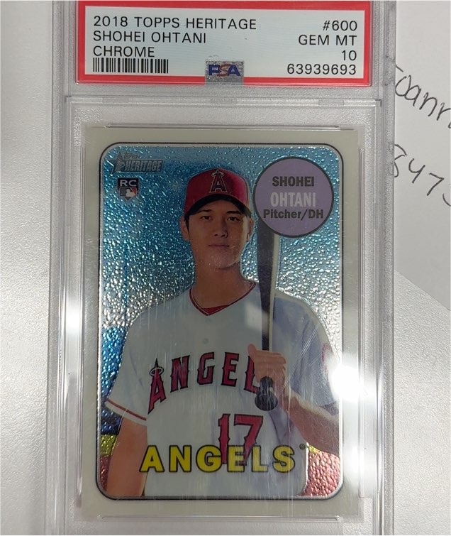 2018 Topps Heritage #600 Shohei Ohtani — front