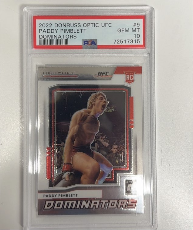 2022 Donruss Optic UFC Dominators #9 Paddy Pimblett — front