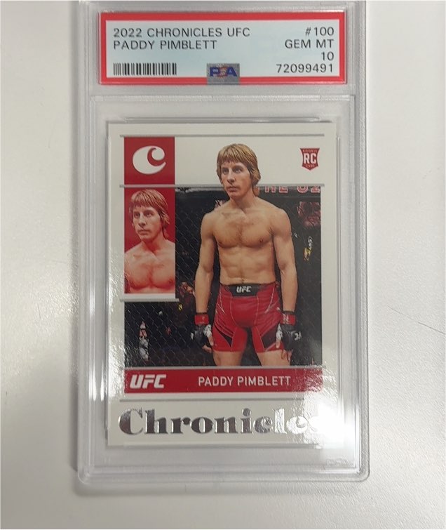 2022 Panini Chronicles UFC #100 Paddy Pimblett — front