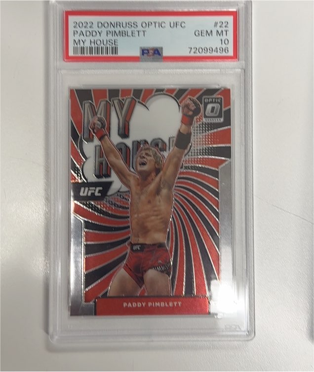 2022 Donruss Optic UFC #22 Paddy Pimblett My House — front