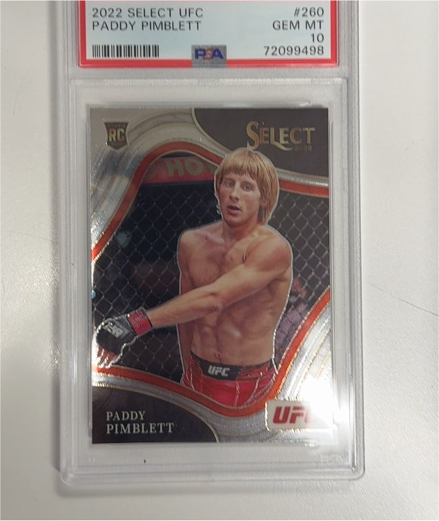 2022 Panini Select UFC #260 Paddy Pimblett — front