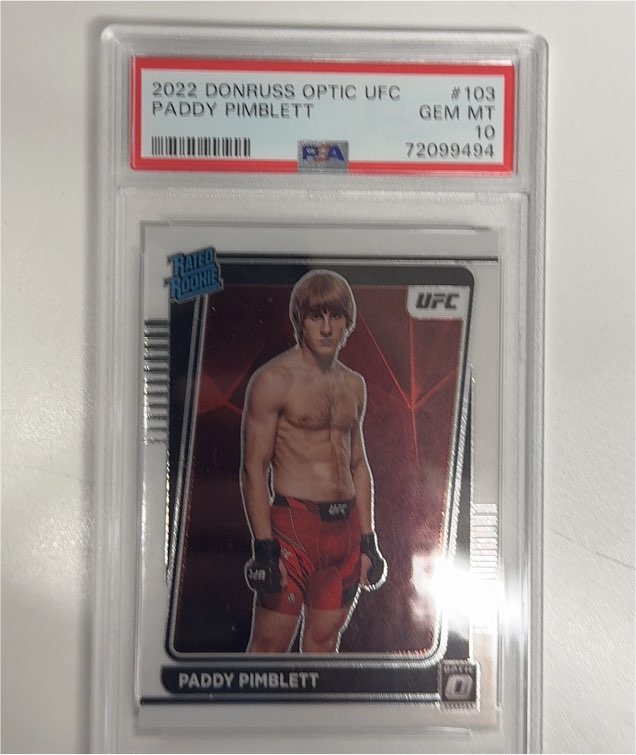 2022 Donruss Optic UFC #103 Paddy Pimblett — front
