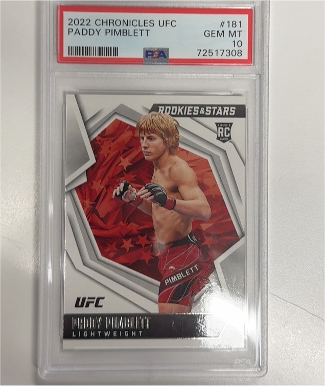 2022 Panini Chronicles UFC Rookies & Stars #181 Paddy Pimblett — front
