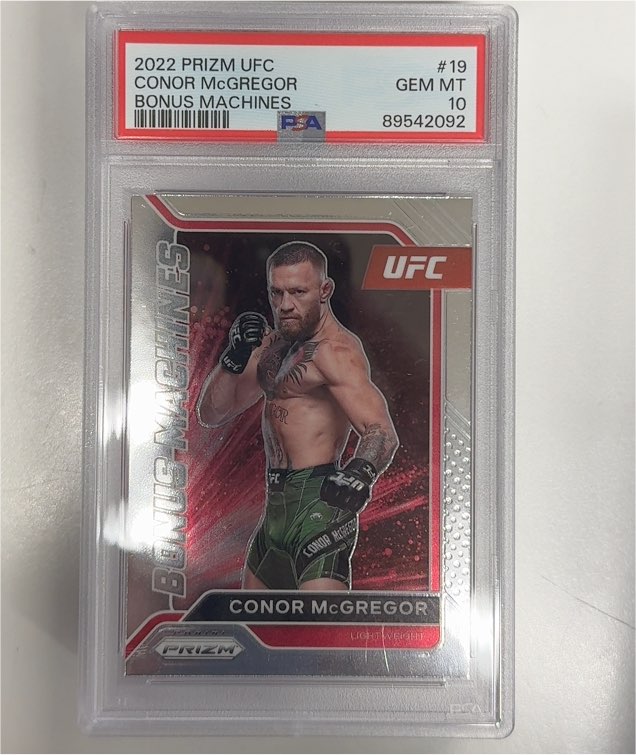 2022 Panini Prizm UFC #19 Conor McGregor Bonus Machines — front