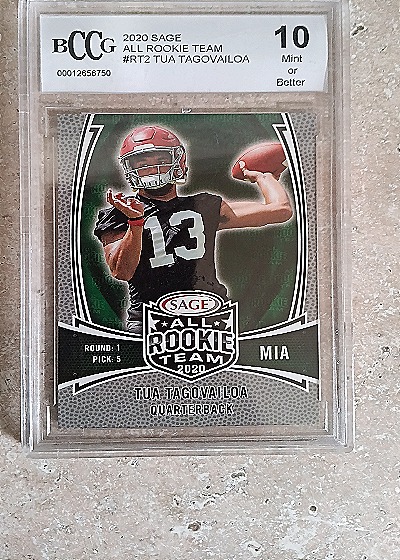 2020 Sage All Rookie Team #RT2 Tua Tagovailoa — front