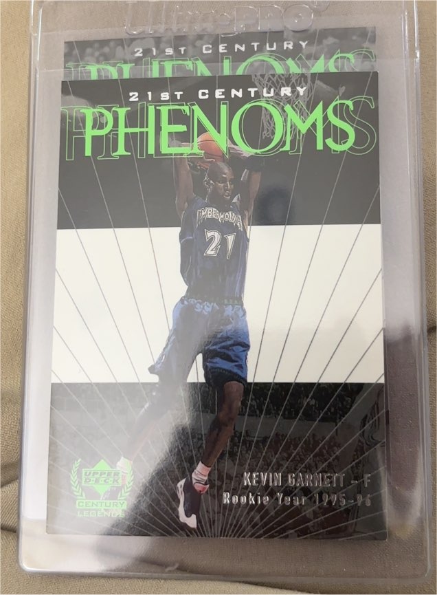 1999 Upper Deck 21st Century Phenoms #58 Kevin Garnett — front