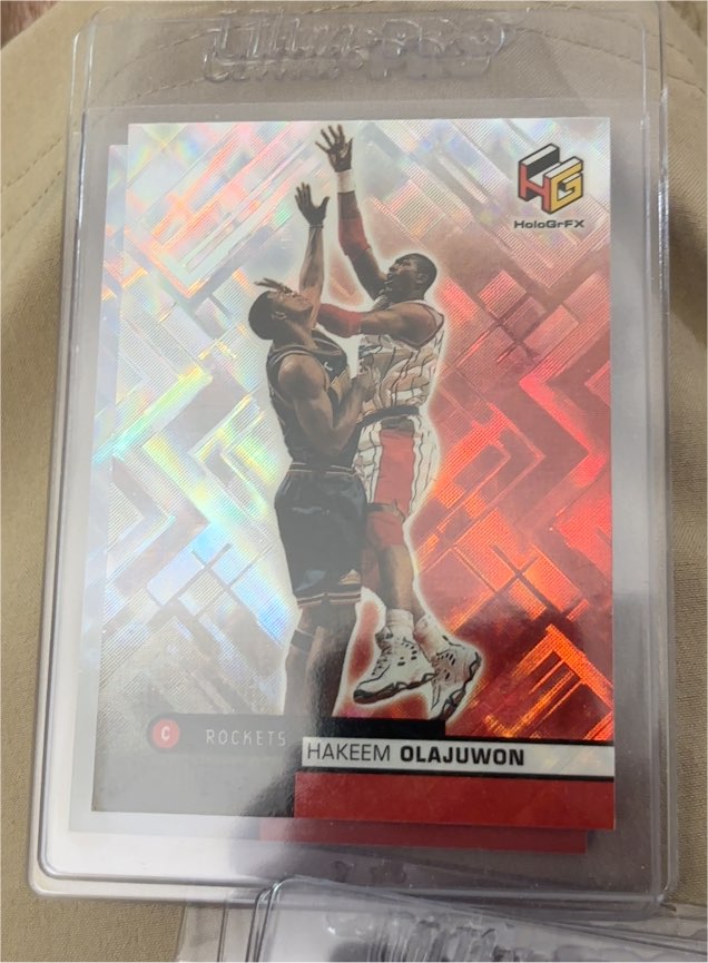 1999-00 Upper Deck HoloGrFX #22 Hakeem Olajuwon — front