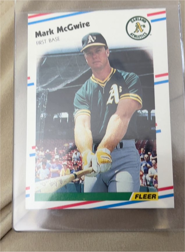 1988 Fleer #286 Mark McGwire — front