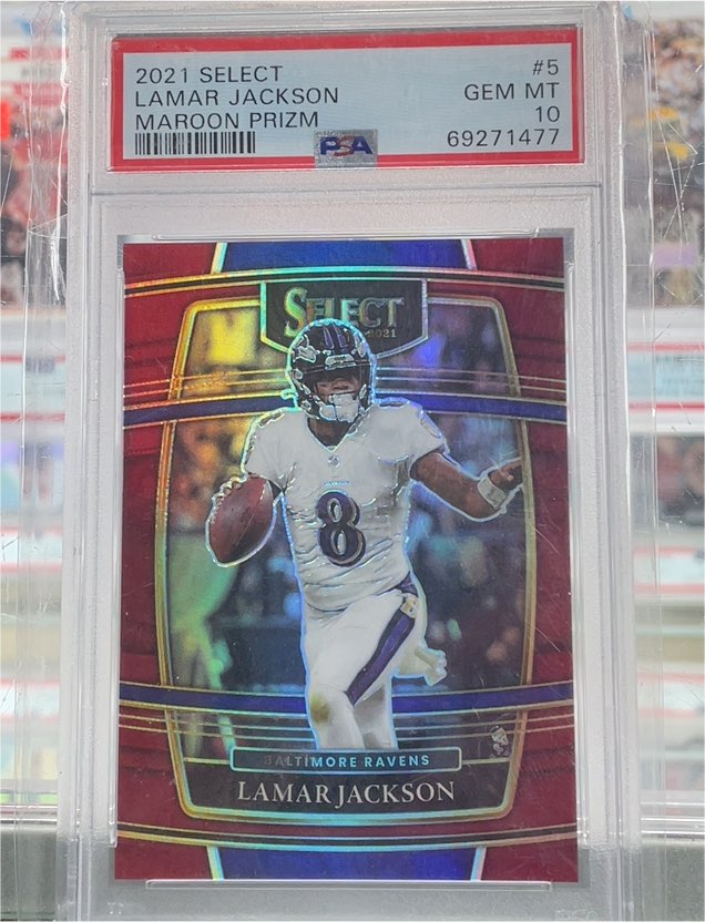 2021 Panini Select #5 Lamar Jackson — front