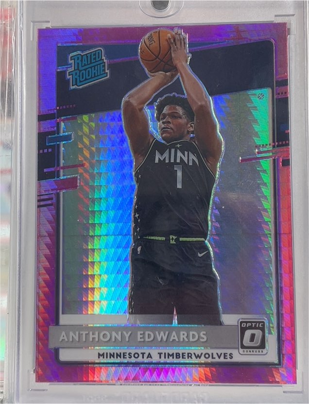 2020-21 Donruss Optic #151 Anthony Edwards — front