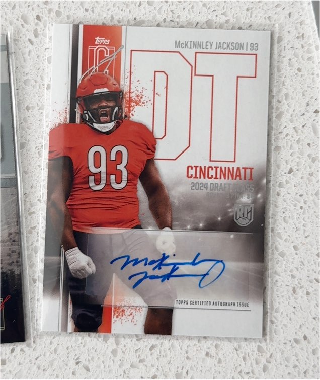 2024 Topps Signature Class #RCA-MJ McKinnley Jackson — front