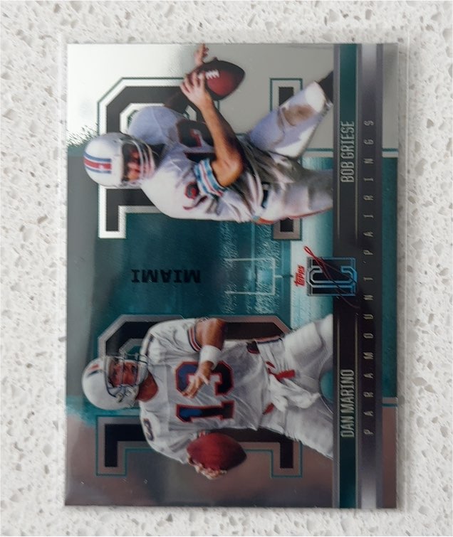 2024 Topps Paramount Pairings Dan Marino & Bob Griese — front