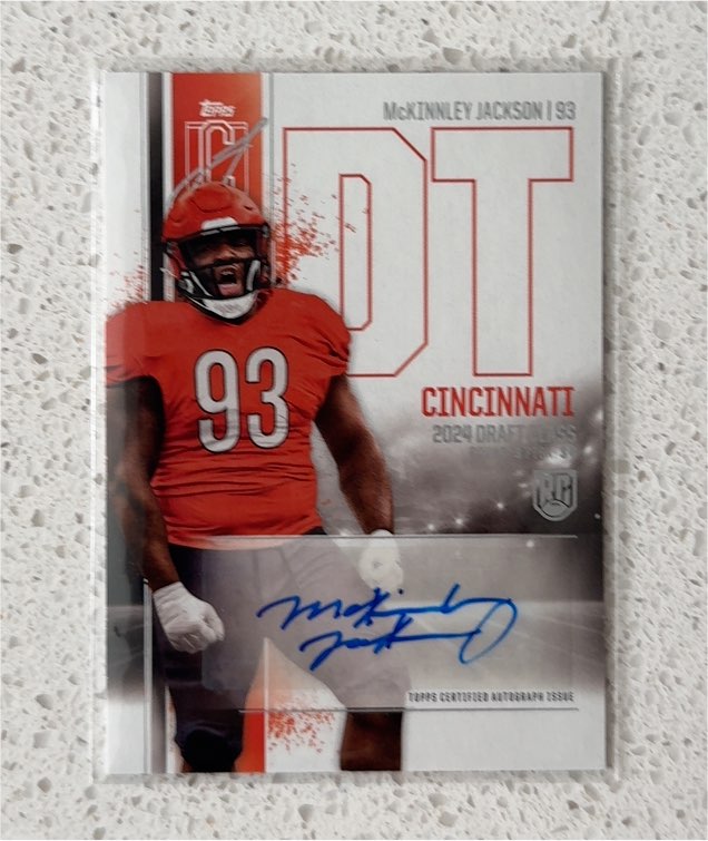 2024 Topps Signature Class #RCA-MJ McKinnley Jackson — front