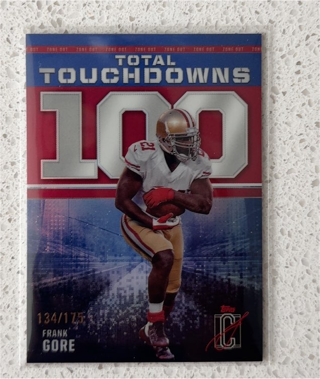2024 Topps Signature Class Total Touchdowns 100 Frank Gore — front