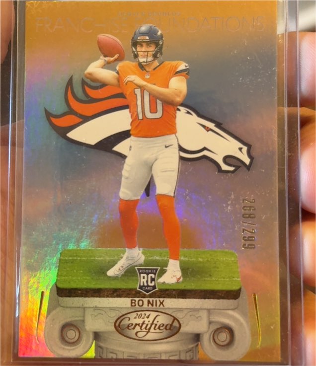 2024 Panini Certified #8 Bo Nix Franchise Foundations — front