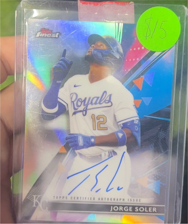 2021 Topps Finest #FA-JSO Jorge Soler — front
