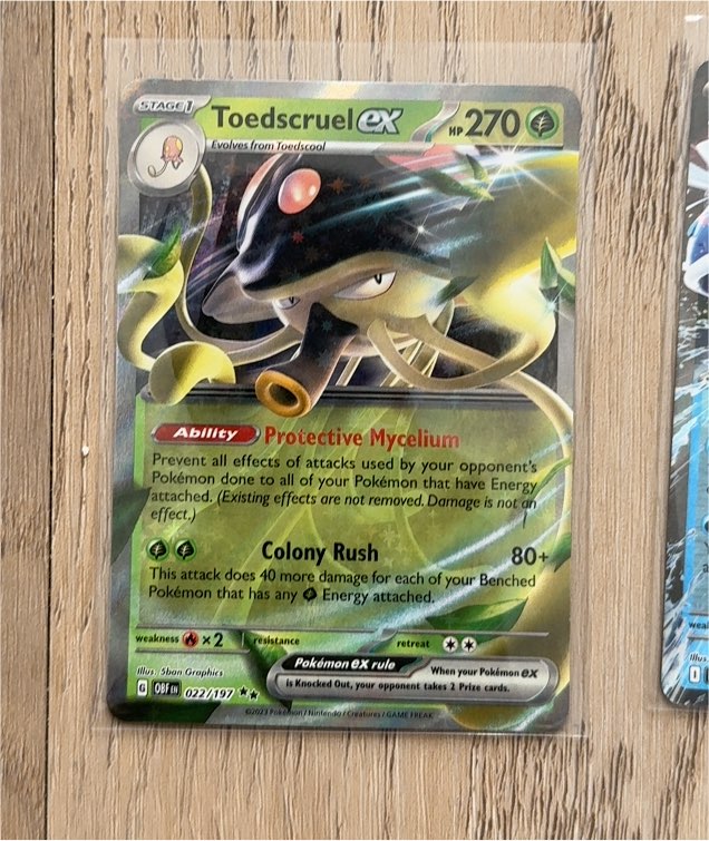 Pokémon SV03: Obsidian Flames #022/197 Toedscruel ex — front