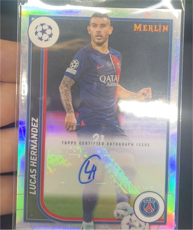 2023-24 Topps Merlin UEFA #AU-LH Lucas Hernandez — front