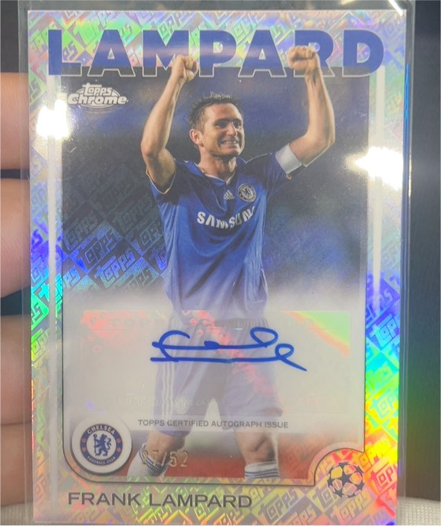 2024 Topps Chrome UEFA Frank Lampard Autograph /52 — front