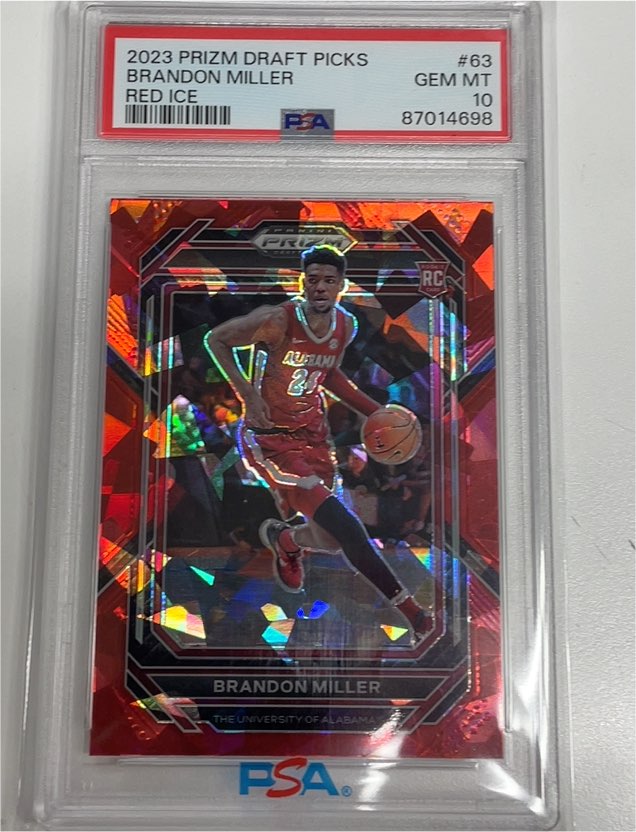 2023 Panini Prizm Draft Picks #63 Brandon Miller — front
