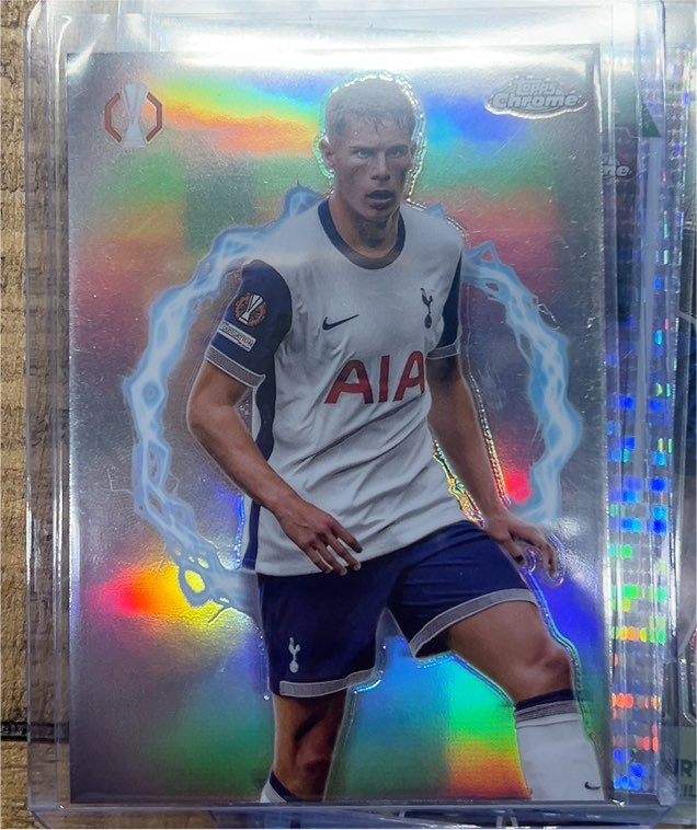 2024-25 Topps Chrome UEFA Club Competitions #CP-25 Micky van de Ven Circle of Power — front