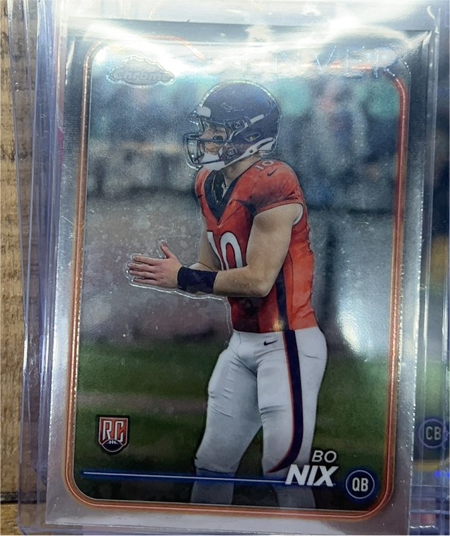 2024 Topps Chrome #206 Bo Nix — front
