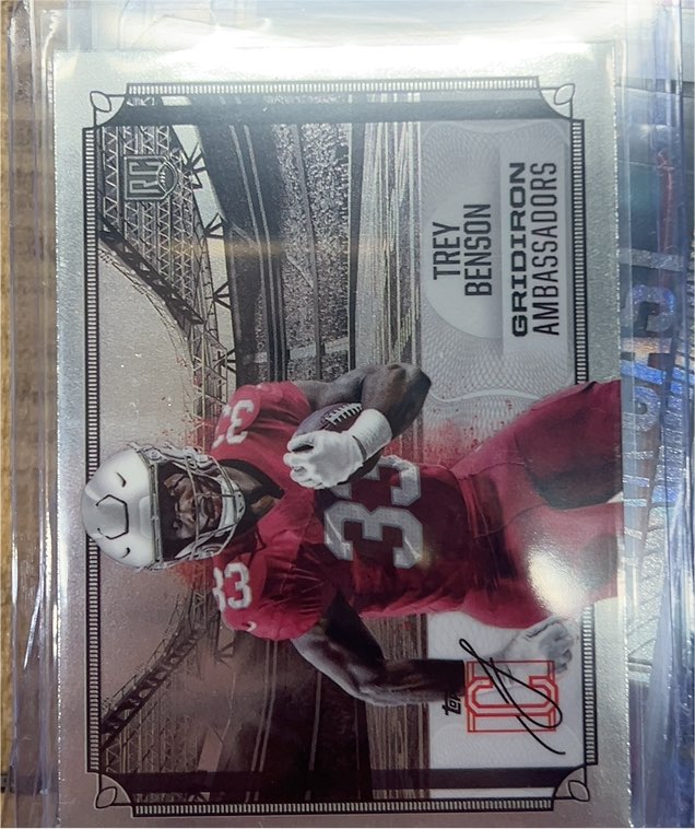 2024 Topps Signature Class #GA-9 Trey Benson Gridiron Ambassadors — front
