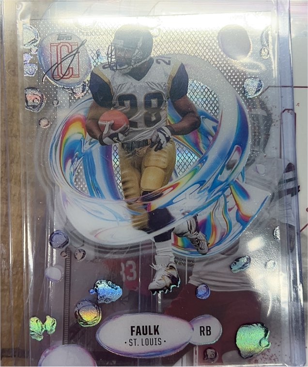 2024 Topps Signature Class #F-21 Marshall Faulk Fluidity Acetate — front